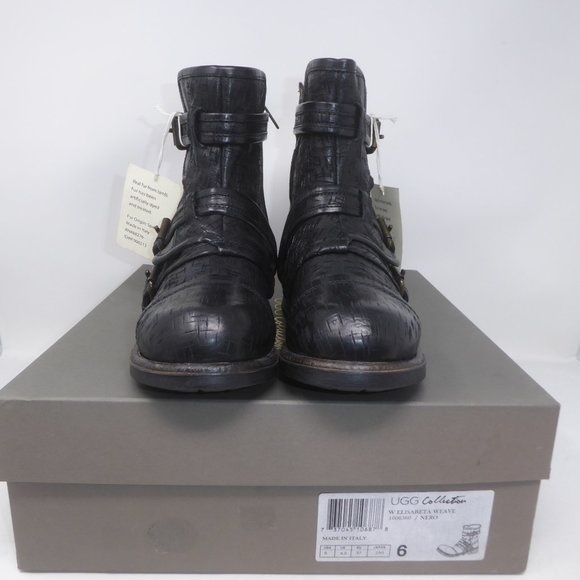 ❤️SALE UGG ITALIAN MADE ELISABETA WEAVE BOOTS NEW IN BOX - Picture 5 of 15